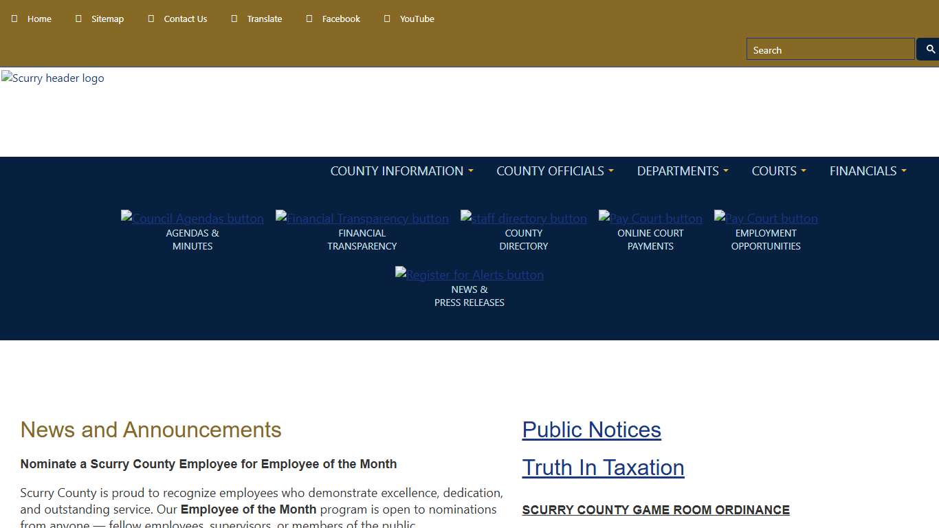 Home Page Scurry County, Texas